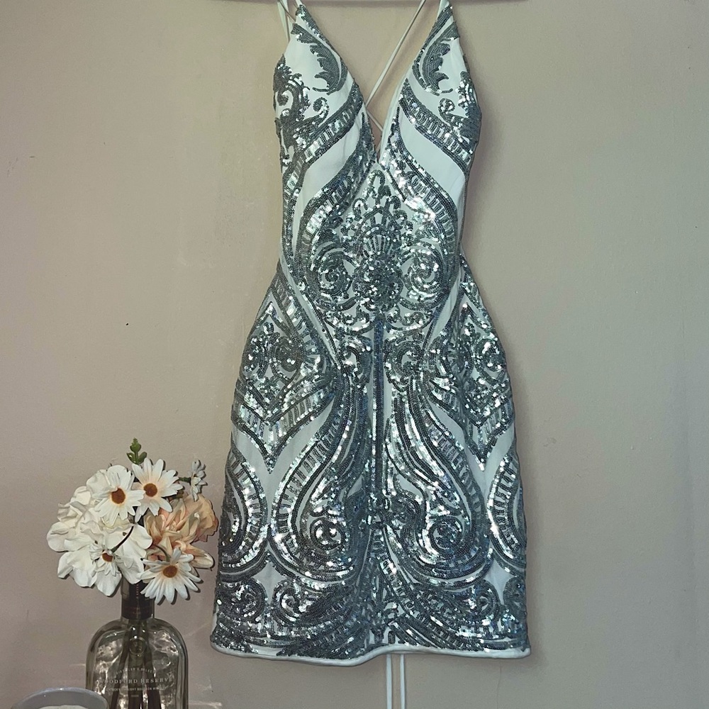 Windor formal/semi silver dress